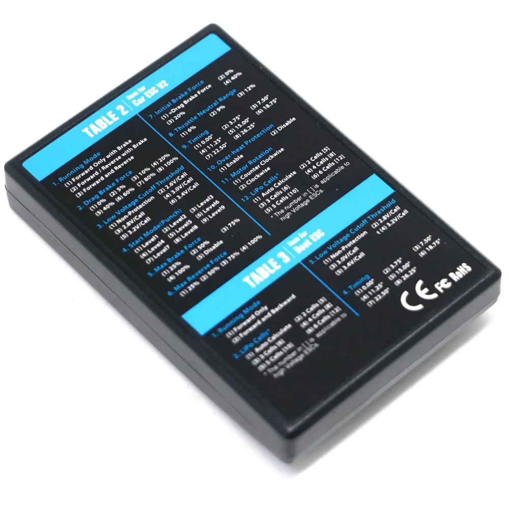 Hobbywing RC カープログラムカード LED プログラムボックス 2C