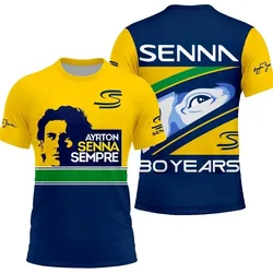 Ayrton Senna Racing Car 3D Printed Summer Sports Casual Breathable Unisex Short Sleeve T - Shirt - XXXL (G050501 - 094 - ZK - B)