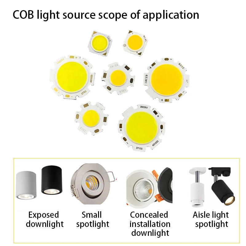 Led Light Powerhigh Power Led Cob Chips 3w-10w - Bright White 11mm/20mm  Spotlight Bulbs