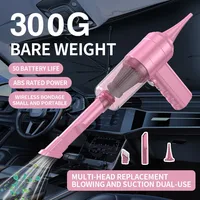 Car vacuum cleaner, mini portable vacuum cleaner, multifunctional, suitable for car, keyboard cleaning, pet hair cleaning