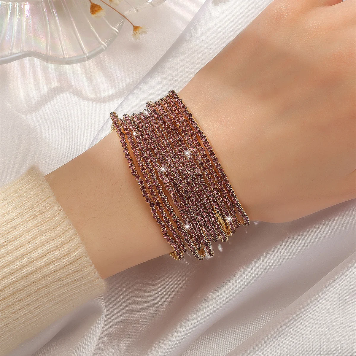

New Fashion Bracelet for Women Elegant Sparkling Fine Jewelry Wedding Party Gift Wristband