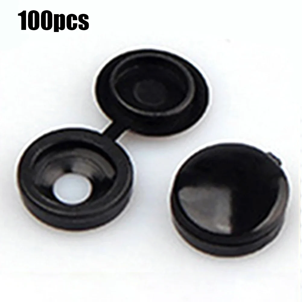 Nuts Options Fixing Hinged Plastic Button Nuts Bolts Plastic Quantity Decorative Hardware Fixing Hinged Pcs Screw Cover
