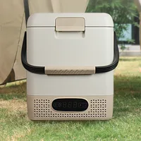 Réfrigérateur de voiture avec compresseur à usage touristique, congélateur vertical, réfrigérateur domestique et extérieur, 12 litres 2