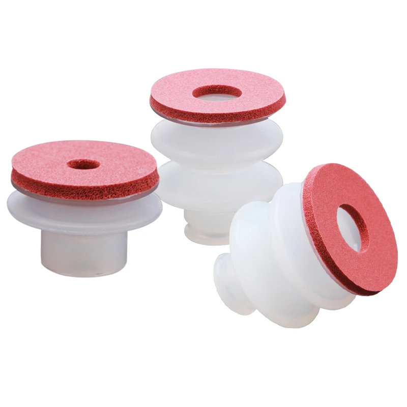 Sorriso Manipulador Vácuo Borracha Industrial Sucker Pad Esponja Silicone Vacuum Suction Cup Chuck Camada Camadas Camadas