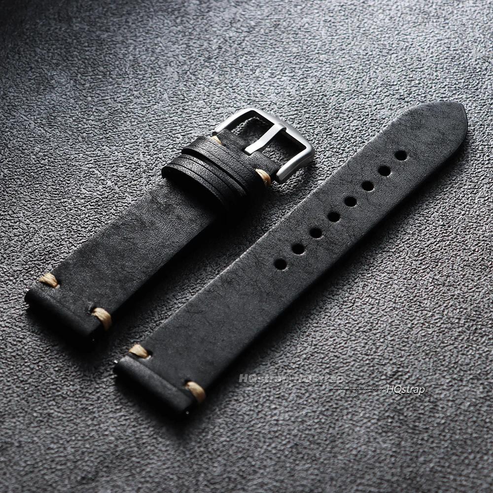 Artisan Genuine Leather Watchband with Quick Release