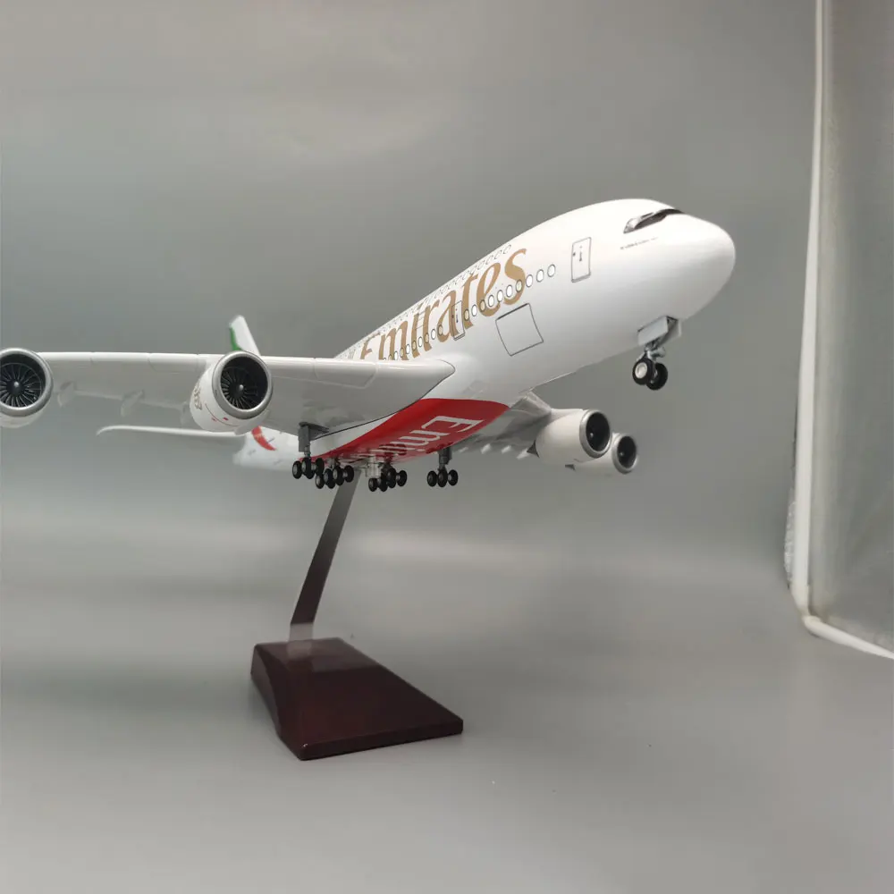 NEW 46CM 1/160 Scale A380 Emirates Diecast Model Airways Resin