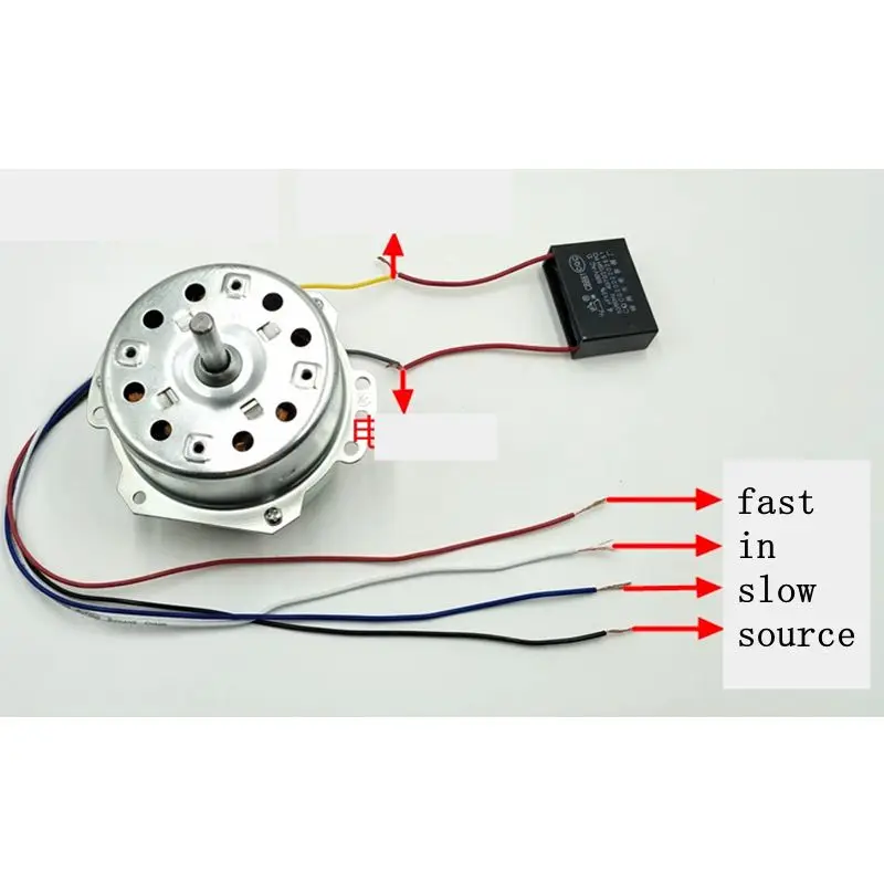 YYHS-75 Cold Warm Fan Motor Water Cooled Air Conditioning Cold Fan Motor Appliance 6 Wire 3 Position Speed Regulator Controller air conditioning components