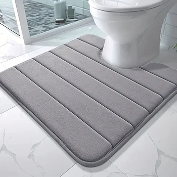 U-Shaped Memory Foam Bath Mat 1