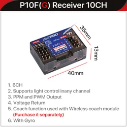 Advanced 10 - Channel 2.4GHz RC Gyro Receiver (With Gyro)