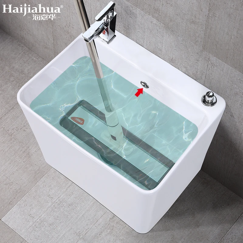 

XK Mop Pool Balcony Large Mop Pool Household Floor Type Mop Sink with Faucet