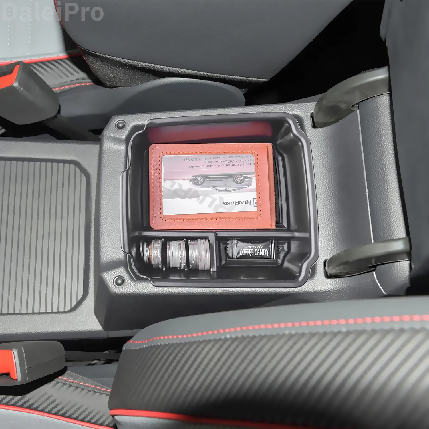 Für Volkswagen Taos 2022-2024 Tiguan 2018-2024 Auto Center Konsole Organizer Fach Sekundäre Armlehne Lagerung Box Taos zubehör – Detail 8