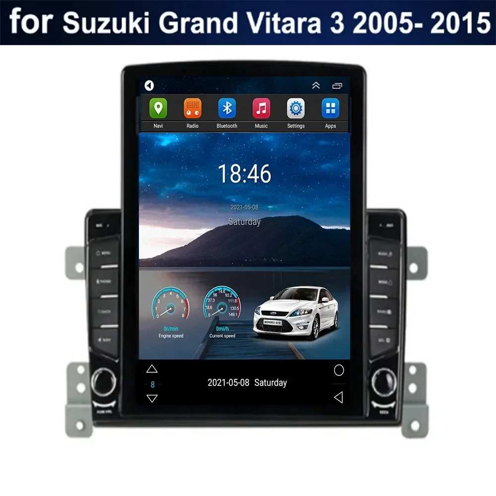

Автомагнитола для Tesla Style 2 Din Android 13 для Suzuki Grand Vitara 3 2005 - 2035 мультимедийный видеоплеер GPS стерео Carplay RDS