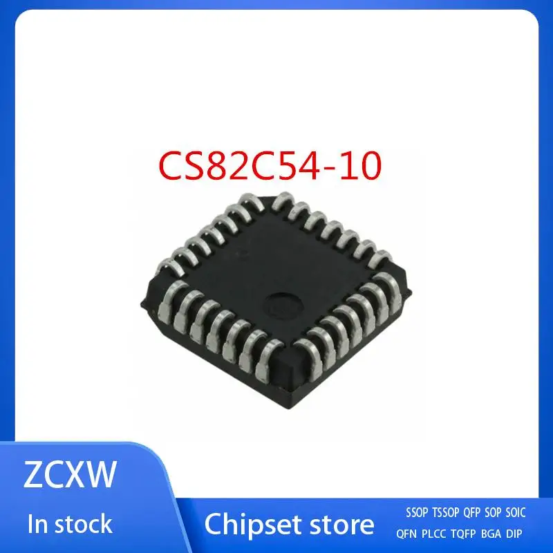 

10Pcs/Lot New CS82C54-10 IS82C54-10 IS82C54 PLCC28