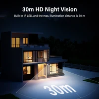 Dahua Original extérieur 8MP 4MP caméra IP IP67 IK10 Protection IR Surveillance de sécurité avec micro PoE détection humaine HDBW2841E-S 3
