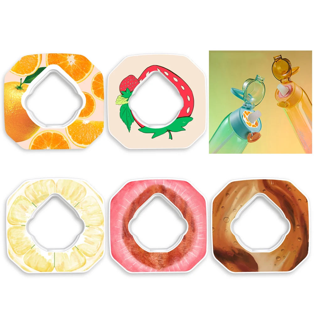 Multi-Flavor Scented Pods 0 Sugar 0 Calorie Flavor Pods Flavour Scent Fruit Scent for Flavouring Drinking Bottle 5 Pcs, water bottle flavor pods