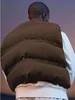 Autumn men Kanye West with double-sided can wear pure cotton vest high quality solid color vest high street trend loose coat  XL 3