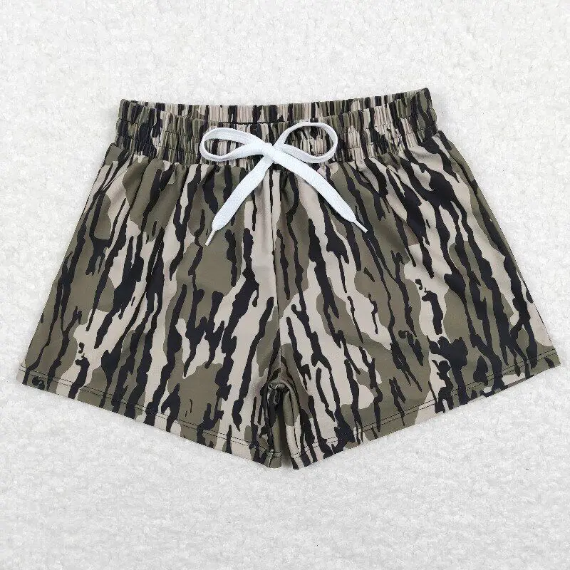 

Hot sale wholesale RTS baby toddler boy summer clothing children camo swimwear trunks kids boys swim shorts
