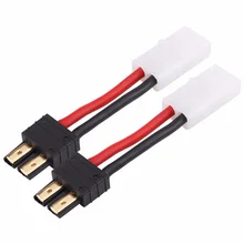 

Male TRX Connector to Tamiya Female Plug Adapter Cable 14AWG 100mm Silicone Wire For RC Lipo Battery ESC Motor