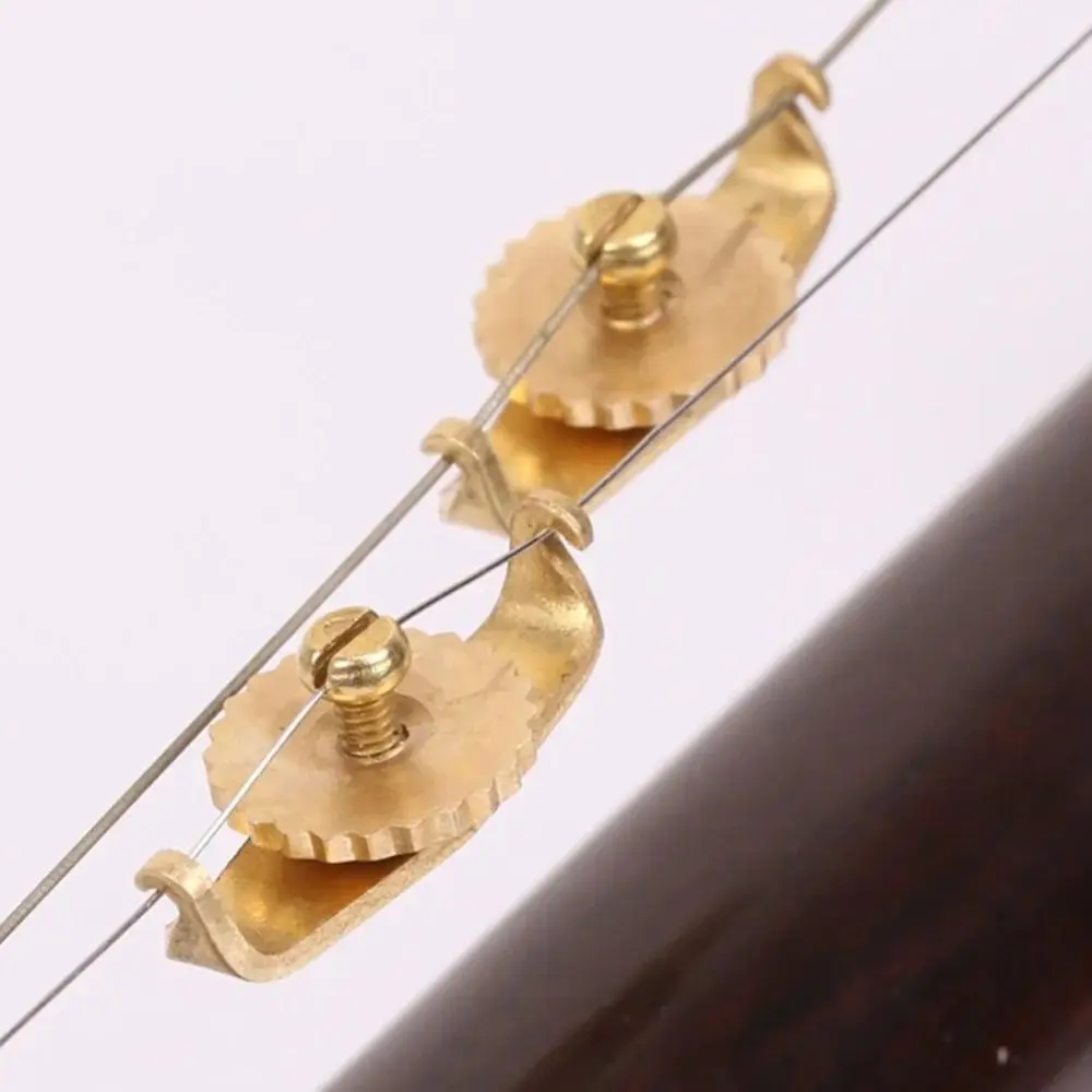 Protable 20Pcs ErhuTrimmer Pure Copper Lightweight Erhu Fine Tuners Professional Tools Adjustment Erhu String Adjustment