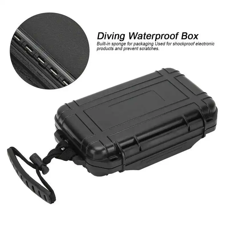 Outdoor Waterproof Survival Sealed Box Dustproof Shockproof Plastic EDC Tools Storage Container Case Holder Fishing Tackle Tools