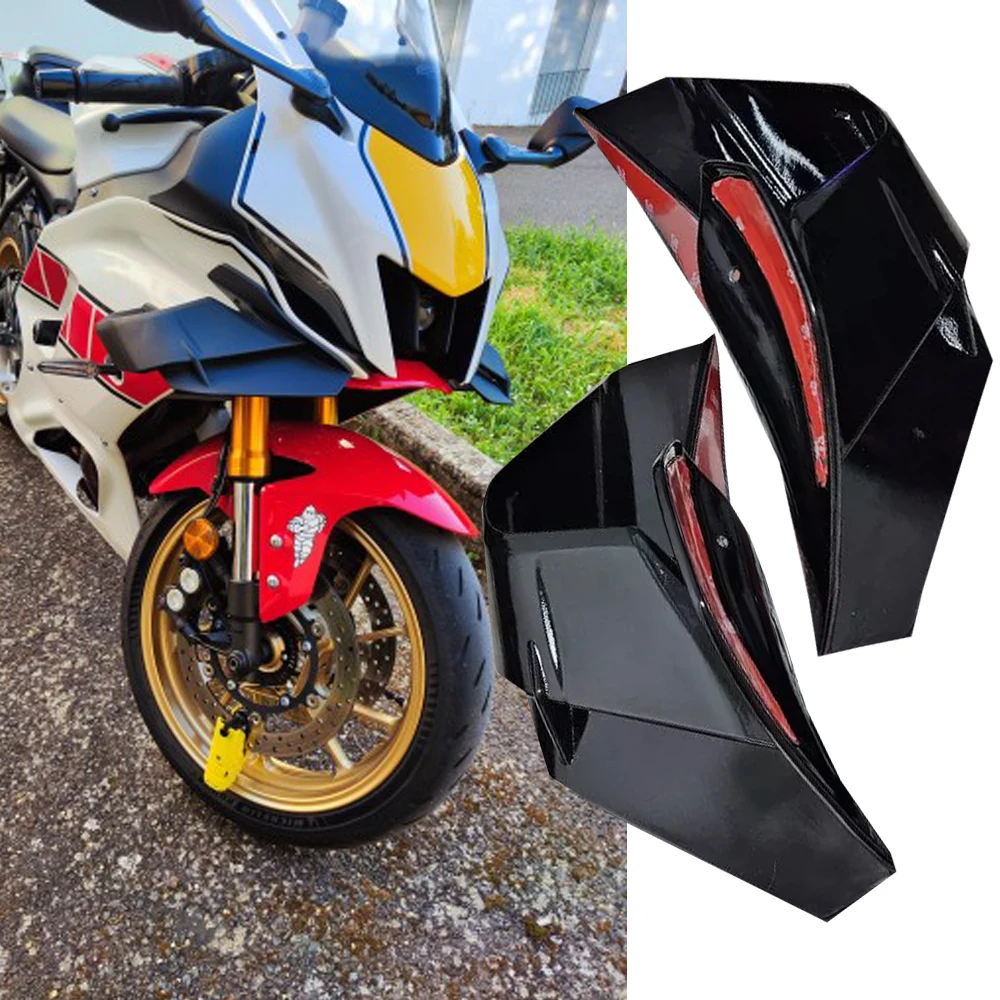 

Motorcycle Front Winglet Aerodynamic Wing Fairing Protector Wind Cover for Yamaha YZF R7 YZF-R7 2021 2022 2023 YZFR7 Accessories