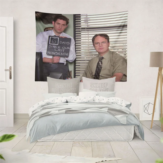 A Gaslight Gateepheep Girlboss Jim Halpert És Dwight Schrute Hat Nappal Az Utolsó Ostobaságunk Óta Irodai Kárpitban - Image 5