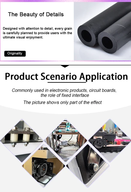 Kit 150 Distanziatori ABS Per Viti M3/M4 - Isolanti Non Filettati Per Elettronica E Fai-Da-Te - Foto 8