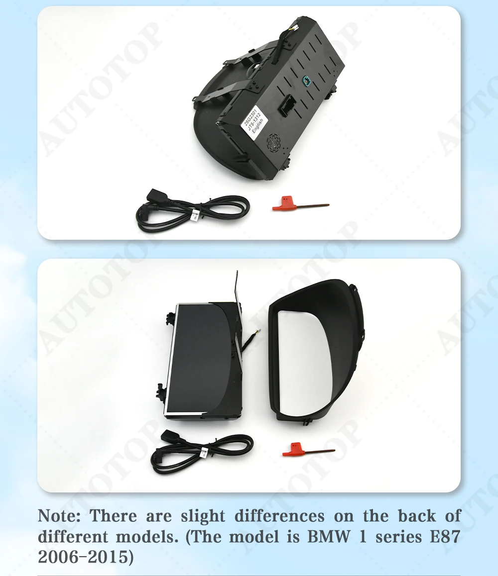 AUTOTOP 11-Zoll-LCD-Digitalcluster-Tachometer für BMW 1er E81 E82 E87 E88 2006–2015. Instrumententafel mit Linux-System-Dash – Detail 2