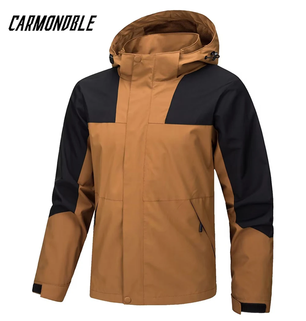 CARMONDBLE Men's Outerwear Mountain Bike Waterproof Coat Cycling Jacket Road MTB Bicycle Clothing Jaqueta Corta Vento Masculino