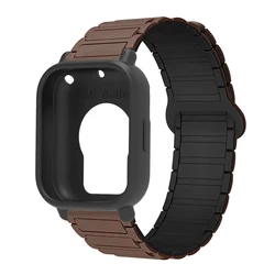 Enhanced Silicone Strap with Full Cover Screen Protection and Magnetic Sport Band - redmi 5 lite (ChocoBB)