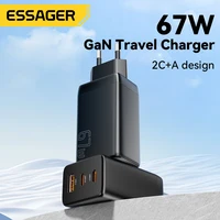 Essager 67W GaN USB Type C Charger PPS 65W Fast Charge For Samsung QC 4.0 PD 3.0 iPhone 15 14 13 Pro Huawei Phone Laptop Chagers - Image 2