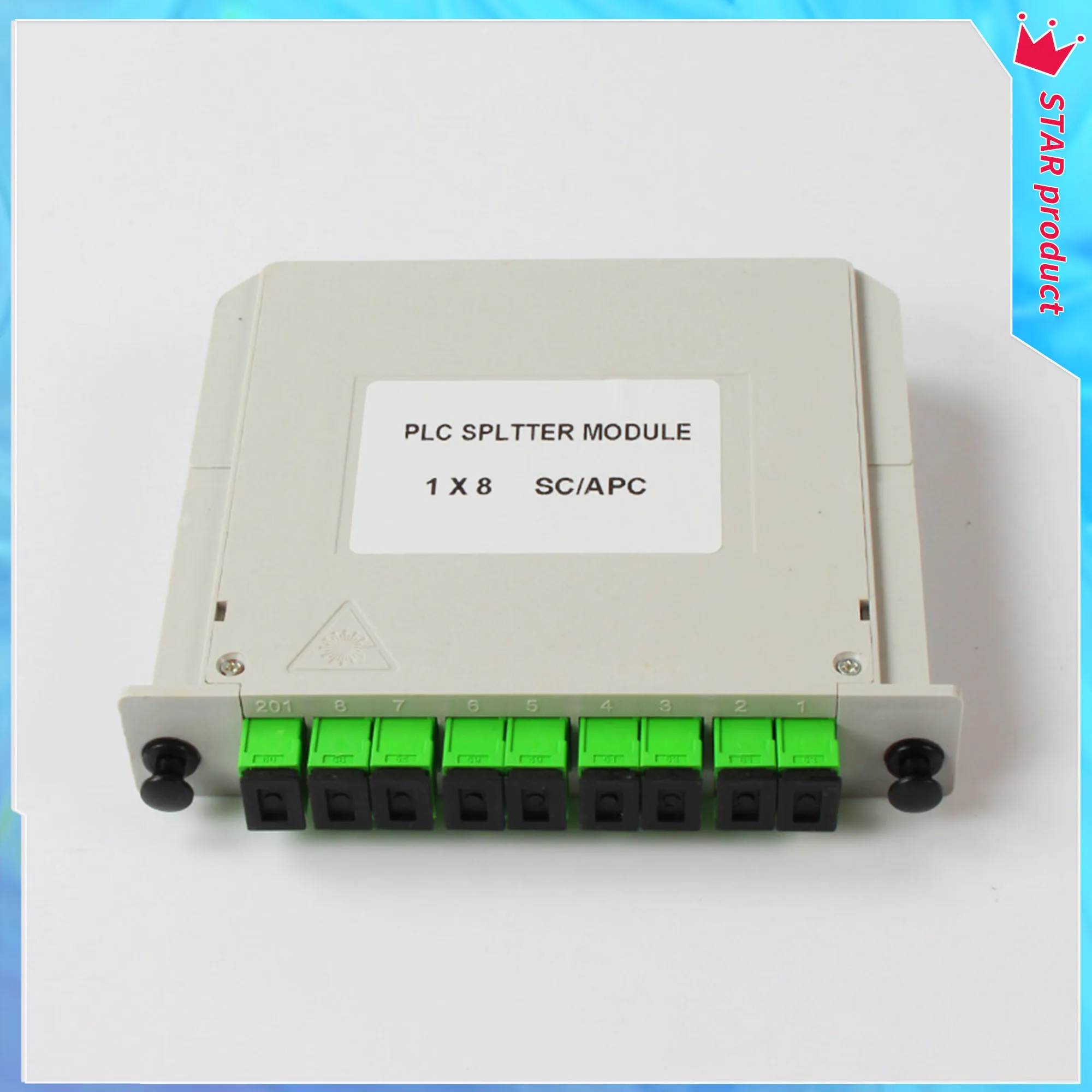 1x8 Fiber Optical Splitter PLC SC APC Fiber Box FTTH Cassette 1/8 Splitter Box Inserted PLC Fiber Optic Splitter Free Shipping