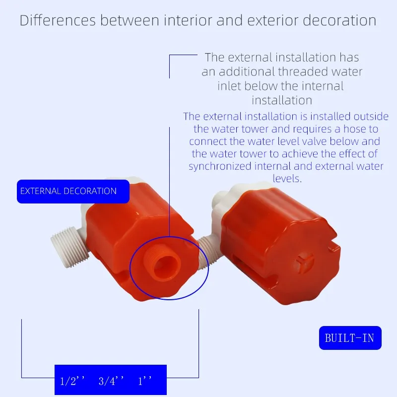 Practical Water Level Control Durable Replacement Full Automatic Float Valve Anti Corrosion Nylon Ball Valve Solar Floating Ball