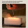 New Simulation Flame Aromatherapy Machine Mini Air Humidifier LED Colorful Light Timer Humidifier Home Perfume Diffuser 4