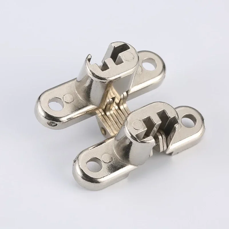 1PCS 8x42MM Myhomera Hidden Hinges Invisible Concealed Barrel Cross Door Hinge Bearing Wooden Box for Folding Window Furniture