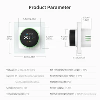 AVATTO WiFi Electric Floor Heating Water/Gas Boiler Temperature Controller，Smart Knob Thermostat Support Tuya Google Home, Alexa - Image 6
