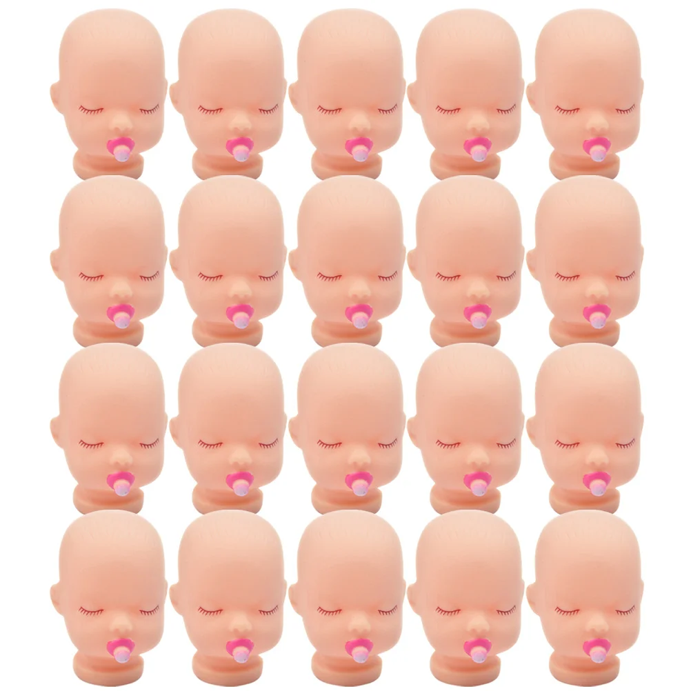 

Mini Sleeping Baby Doll Head Handmade DIY Hand Painting Body Part Crafts Keychain Keyring Accessories For Children Gifts
