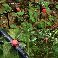 50-800pcs Adjustable Irrigation Drippers Sprinklers 1/4'' Emitter Dripper Micro Drip Irrigation Sprinklers for Watering System 3