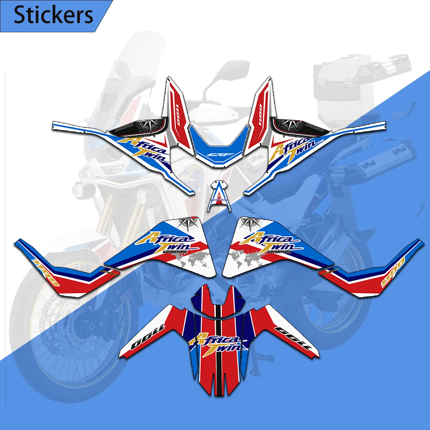 Moto Serbatoio Carburante Pad Decalcomania Adesivi Laterali Set Di Protezione Per Honda Crf1100L Crf 1100L Crf 1100 L Africa Twin Adventure Sport
