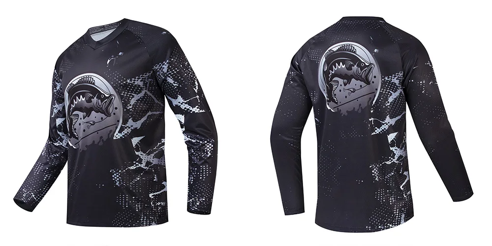 Description Picture 2 of itemNew 2024 Fishing Clothing Long Sleeve Camping Hiking Cycling T Shirt Anti UV Fishing Clothes Quick Drying Jerseys