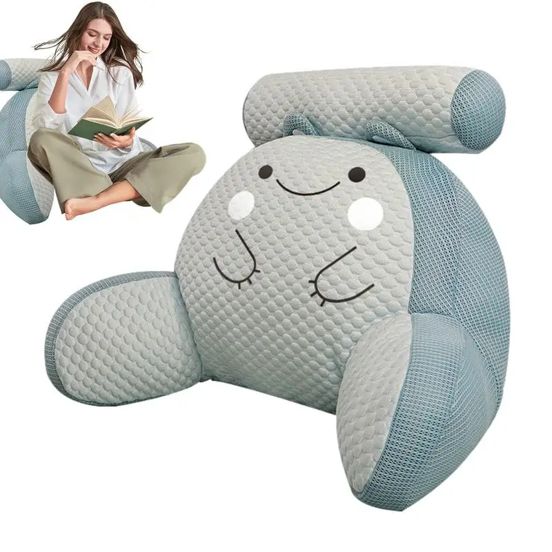 

Reading Pillow Adjustable Soft Back Support Back Cushion Bed Rest Pillow With Arms For Adult Chair Bed Lumbar Support Cushions