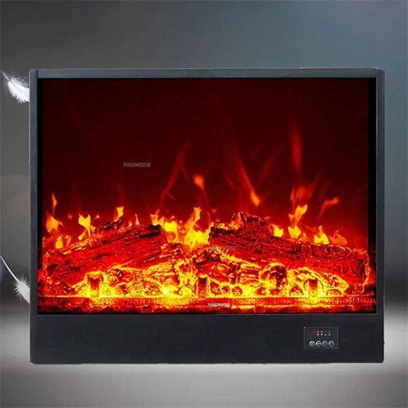European Retro LED simulation flame Living Room Fireplace Electronic Fireplace Modern home Embedded TV Cabinet Decorative Heater