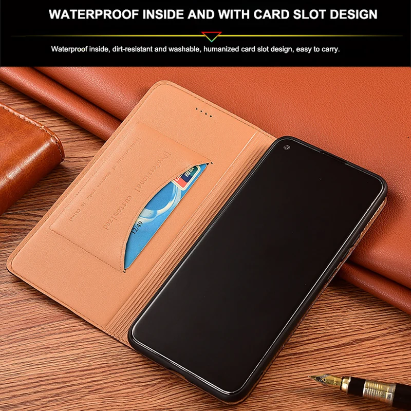 Retro Genuine Leather Case For iPhone 14 Plus 13 12 11 Mini Pro Max 6 6s 7 8 Plus X XR XS Max Phone Wallet Magnetic Flip Cover