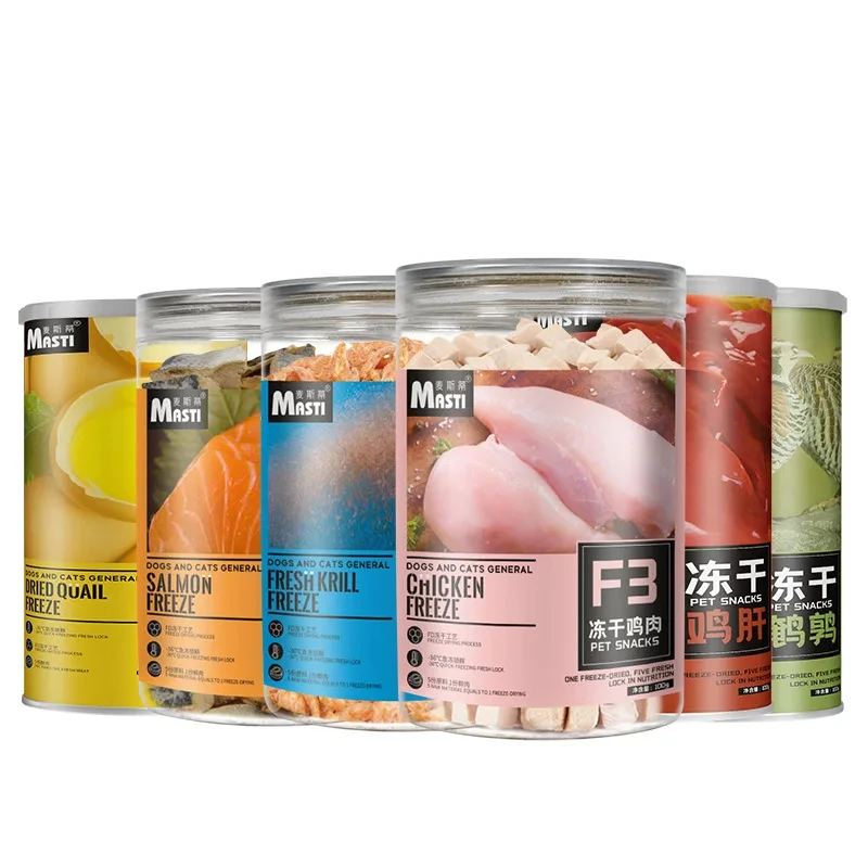 Cat Snacks Max Chicken Pet Freeze-dried Snacks Salmon Egg Yolk Dog Cat Freeze-dried