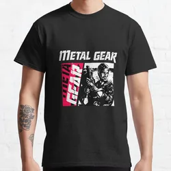 Metal Gear Solid Big Boss Sketch Graphic Cotton T - Shirt - Plus Size Men's Gaming Apparel - XXL (1)