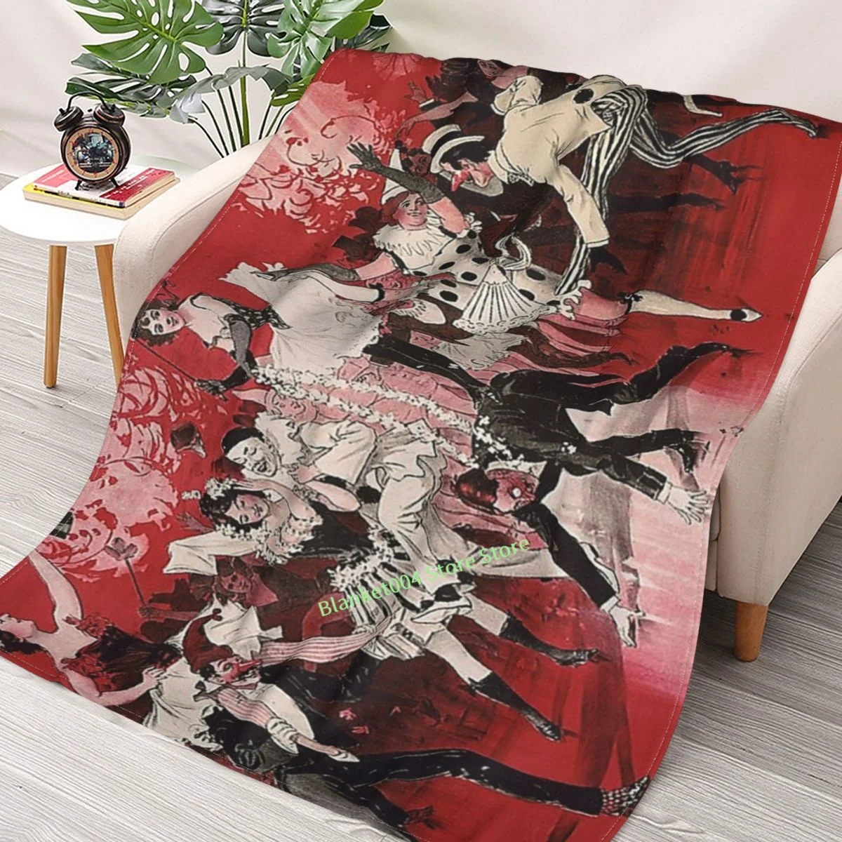 

Burlesque Dancers Throw Blanket 3D printed sofa bedroom decorative blanket children adult Christmas gift