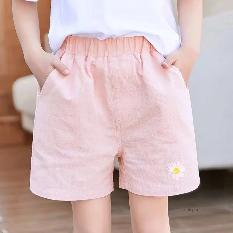 Summer Kids Girls Shorts Baby Thin Flower Short Pant Trousers Children's Korean Girls Style Casual Clothing 2-12Yrs kids shorts kids trousers