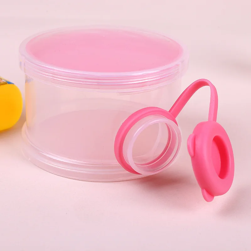 Baby Side Open Milk Powder Box Portable Outgoing Three Layer Split Pack Milk Powder Grid Moisture Proof and Dry Storage Box