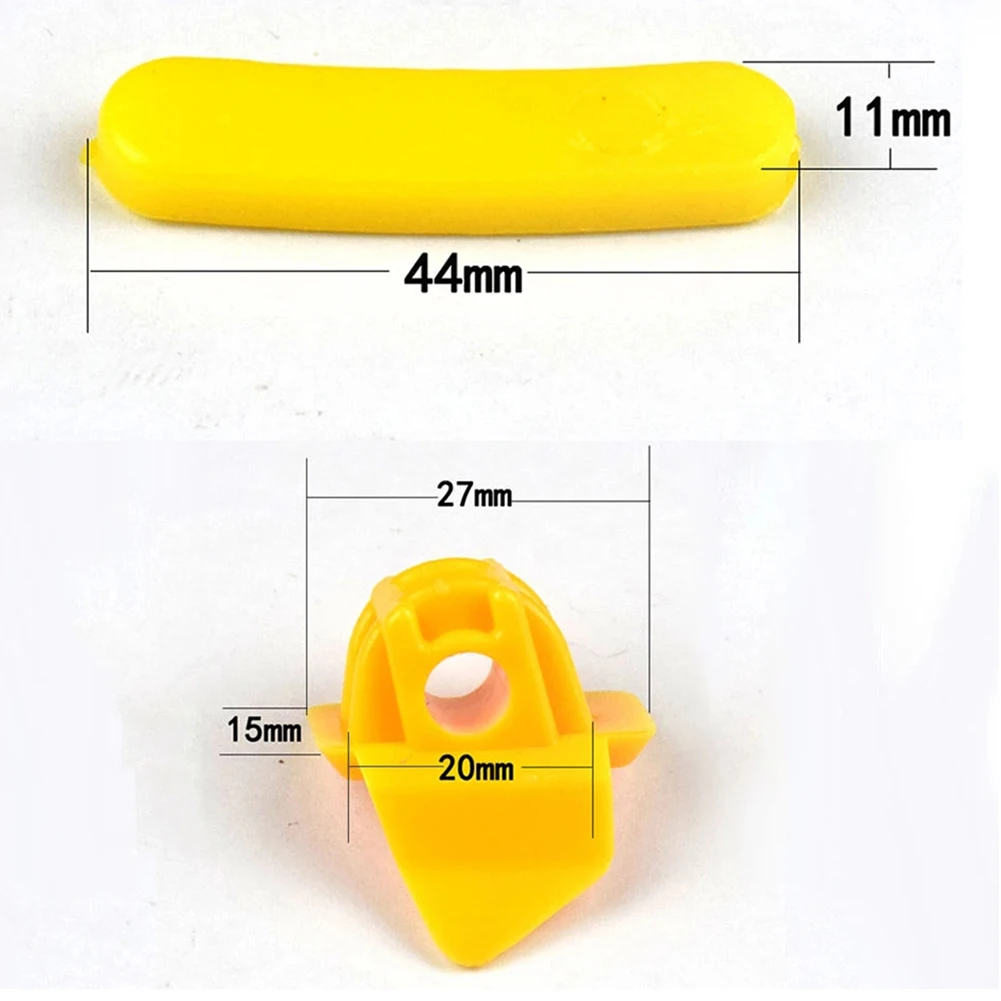 10 쌍 27/44mm 노란색 휠 보호 나일론 타이어 체인저 버드 헤드 패드 림 프로텍터 플라스틱 자동차 자동 타이어 수리 도구