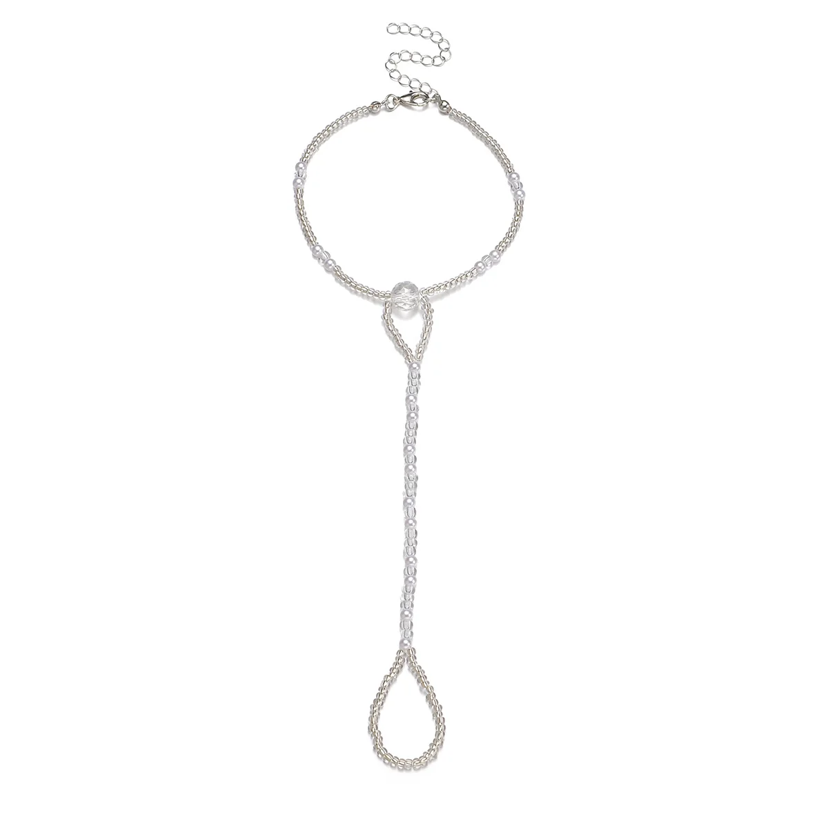 Beads Anklet Fashion Accessories Transparent Glass For Women